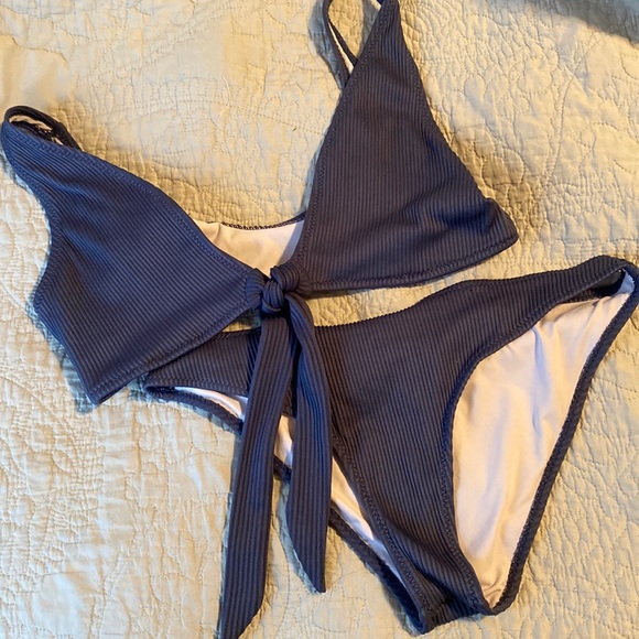 Cupshe Swim Cupshe Ribbed Bikini Poshmark